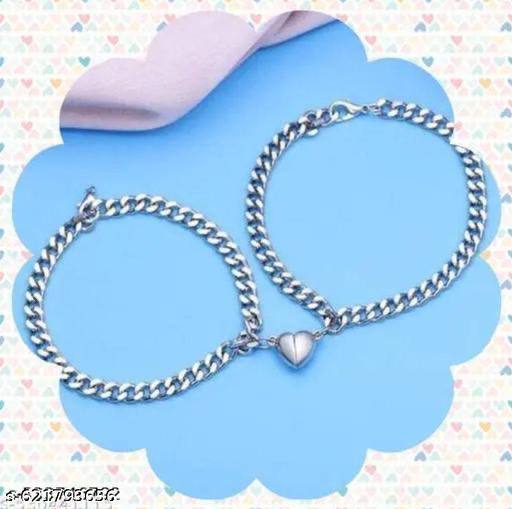 Couple Magnet Heart Attraction Lockets | Women Pendants | Men Lockets | Magnetic Attraction Bracelets Couple Ring Butterfly Combo of 3