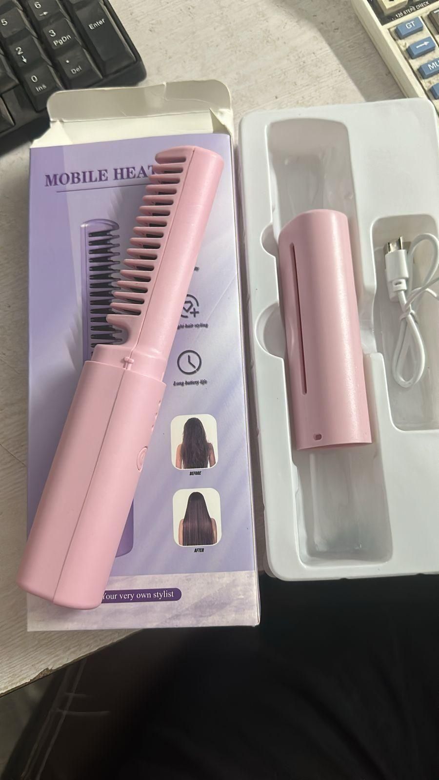 Mini Hair Straightener Hot Comb